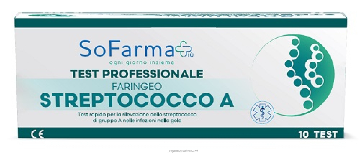 Trova Offerte di test rapido faringeo strepto a sofarmapiu' rilevazione antigene streptococco a su tampone faringeo mediante immunocromatografia professionale 10 pezzi e compra online