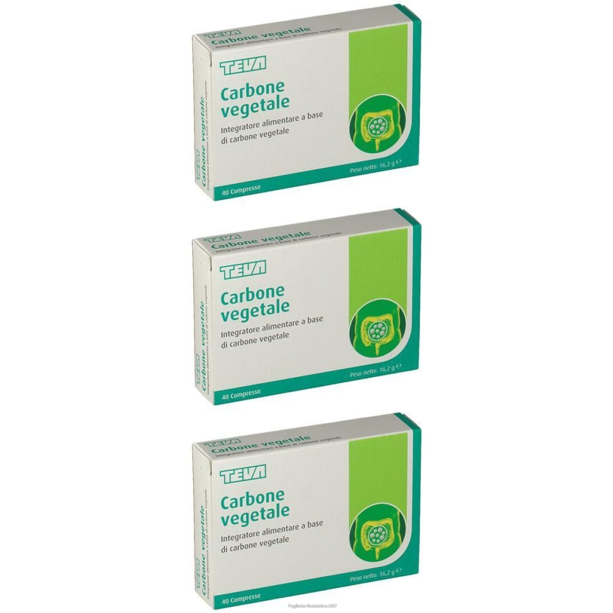Trova Offerte di teva carbone vegetale compresse 3x40 pz e compra online