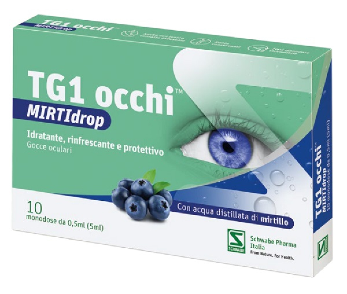 Trova Offerte di Tg1 occhi mirtidrop gocce oculari 10 fiale - idratante e lenitivo e compra online