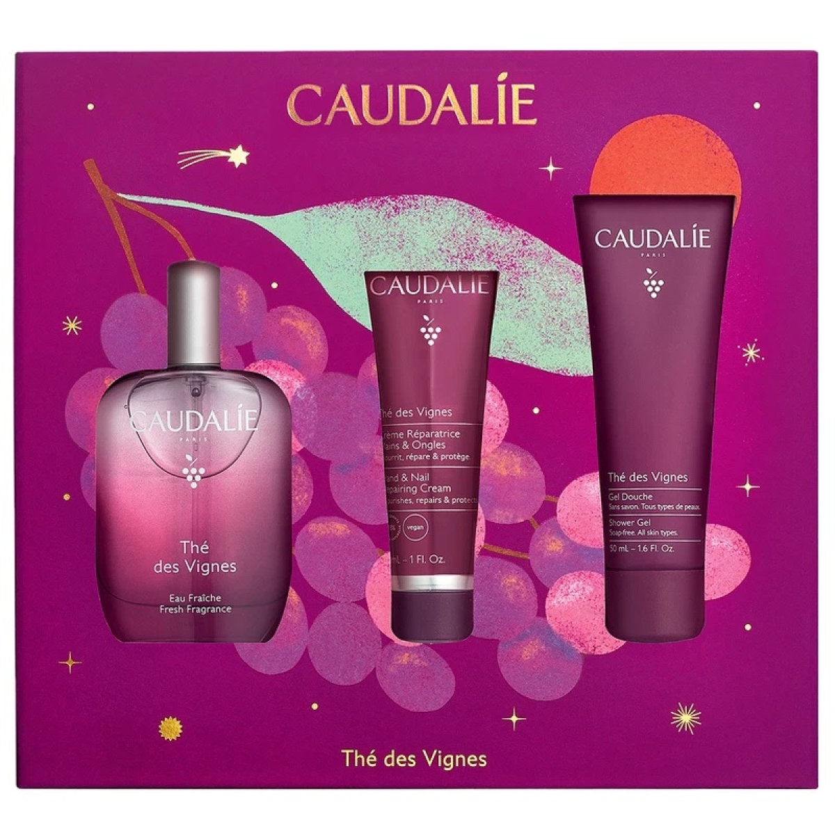 Trova Offerte di The' des vignes cofanetto con acqua profumata 50 ml + crema mani 30 ml in omaggio + gel doccia 50 ml in omaggio e compra online