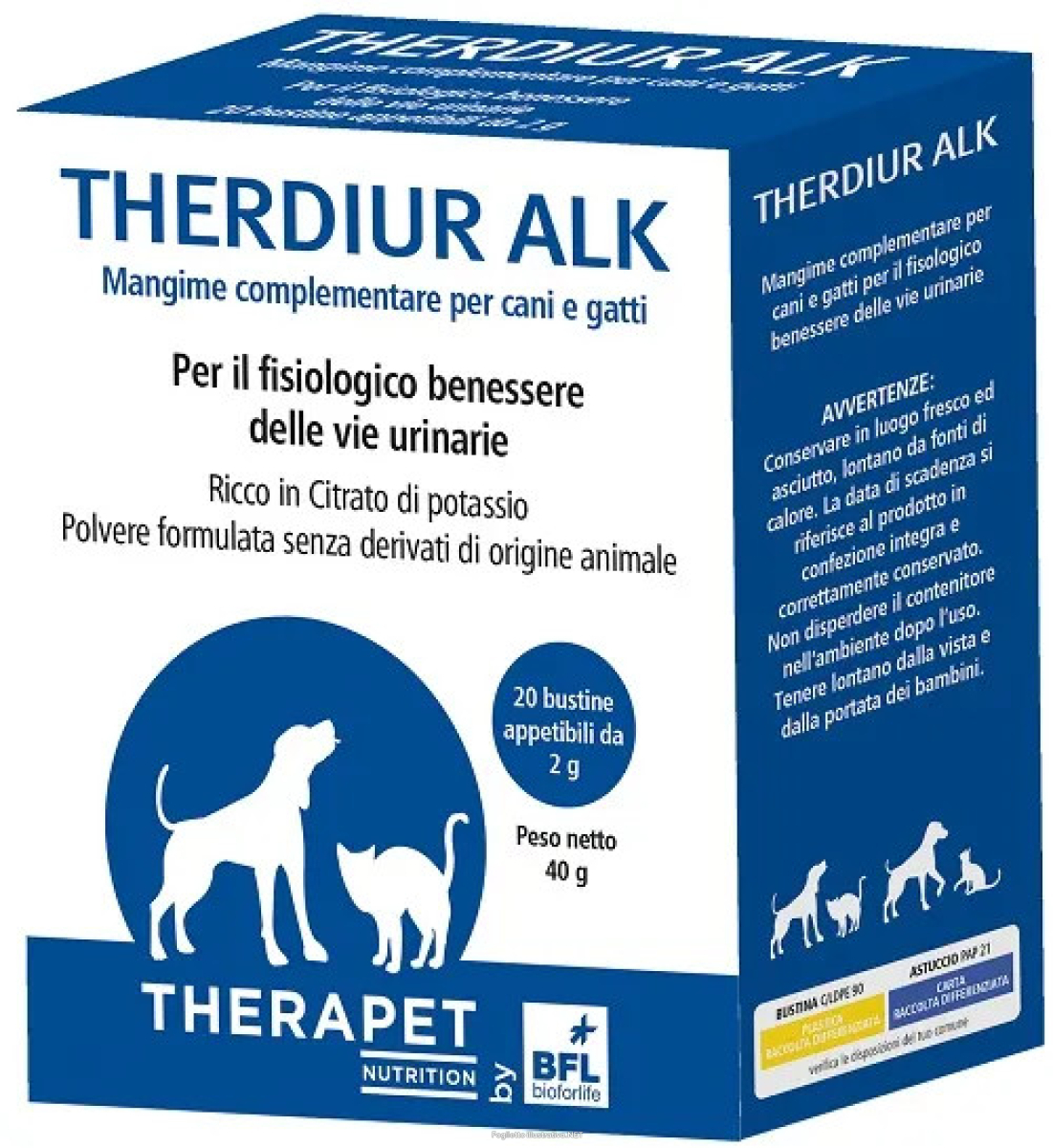 Trova Offerte di therapet mangime complementare vie urinarie cani gatti 20 bustine e compra online
