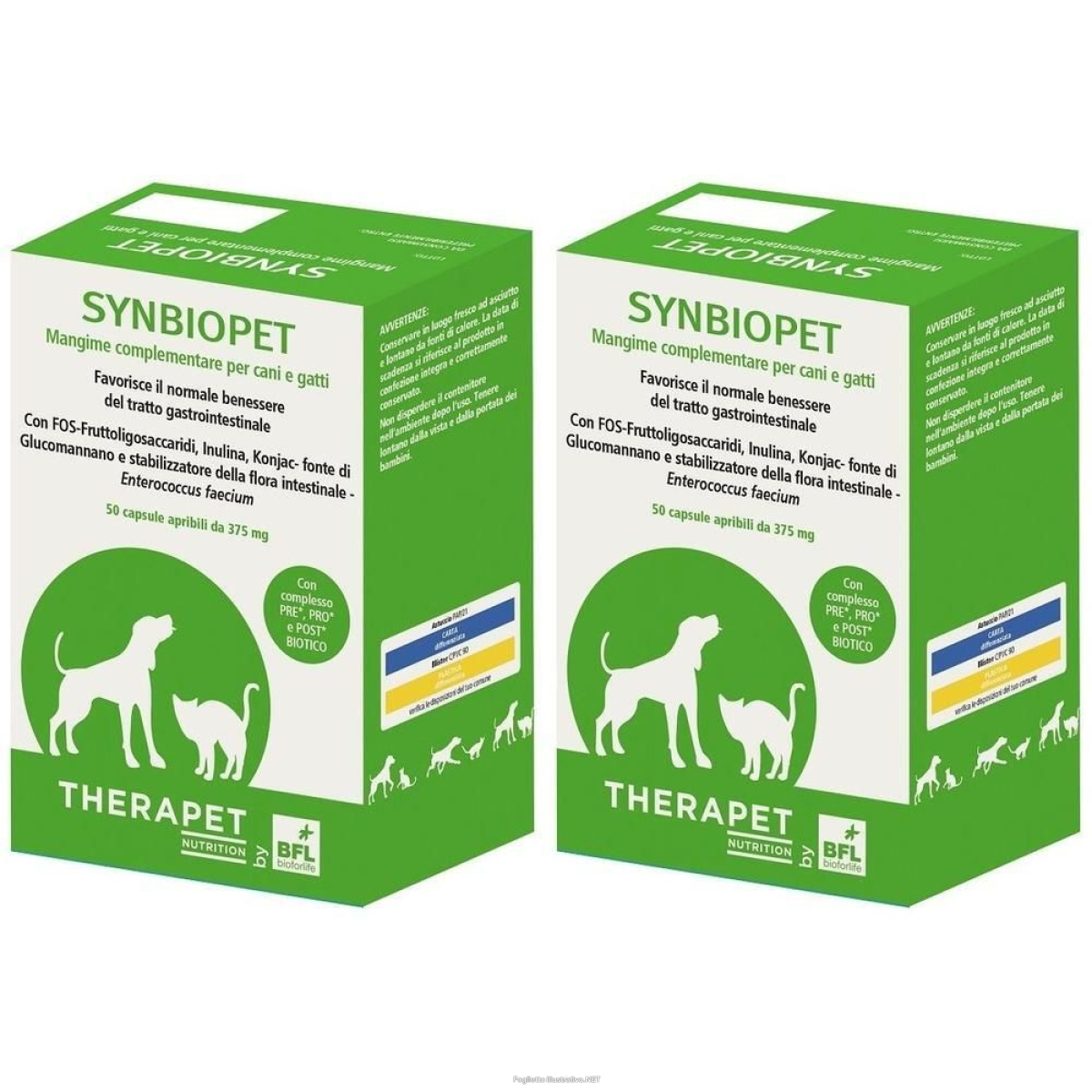 Trova Offerte di therapet synbiopet capsule per cani e gatti 2x18,75 g e compra online