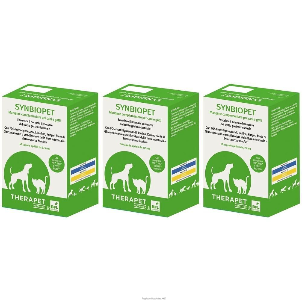 Trova Offerte di therapet synbiopet capsule per cani e gatti 3x18,75 g e compra online