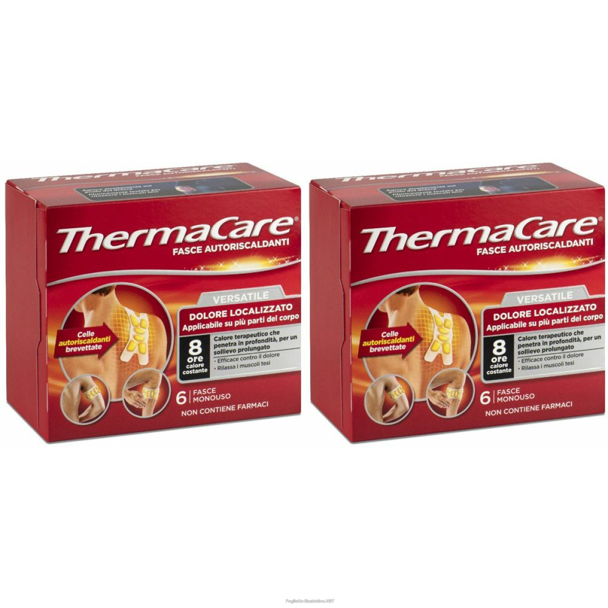 Trova Offerte di thermacare® fasce autoriscaldanti versatile set da 2 2x6 pz cerotto e compra online