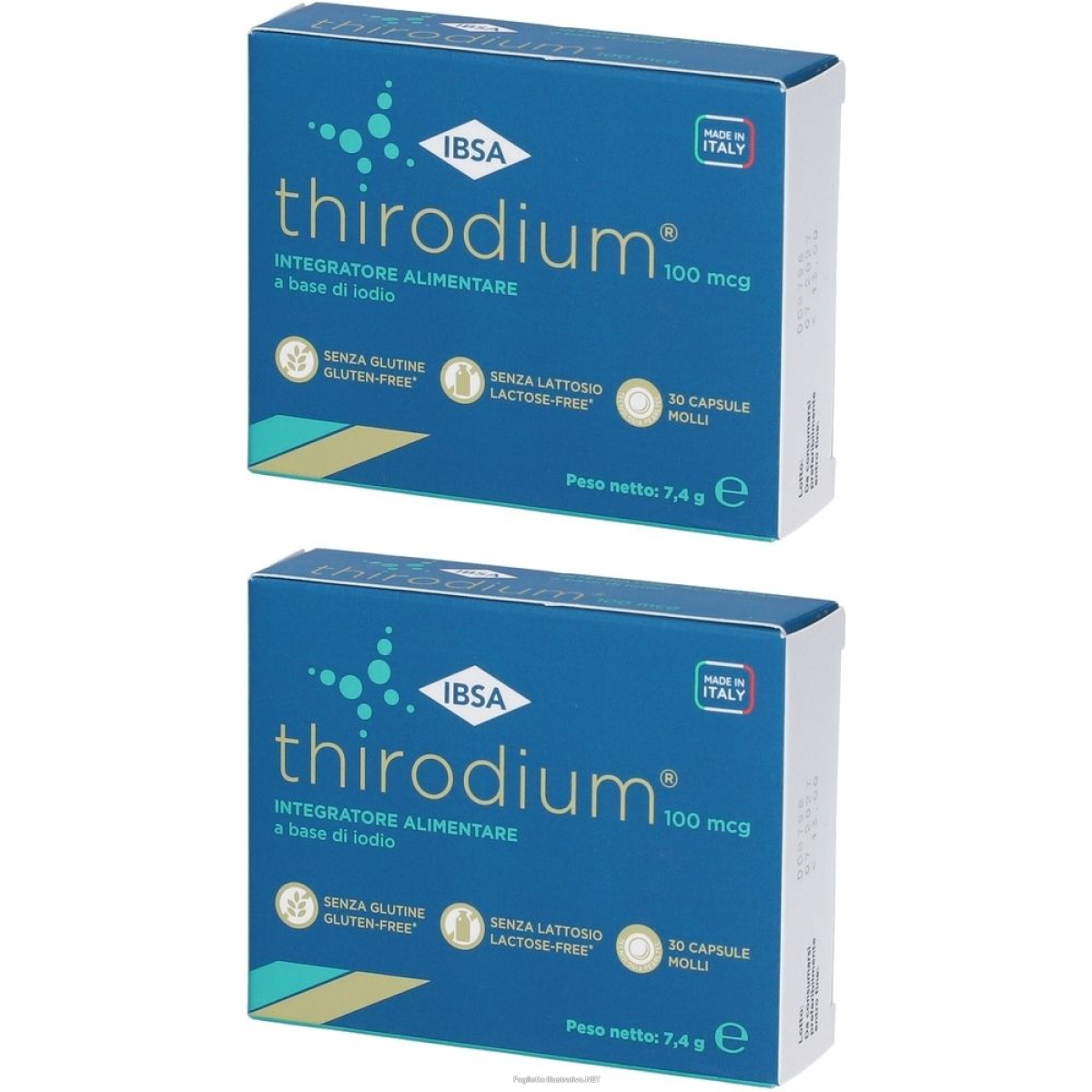 Trova Offerte di thirodium 100mcg 30 capsule molli set da 2 2x7,4 g e compra online