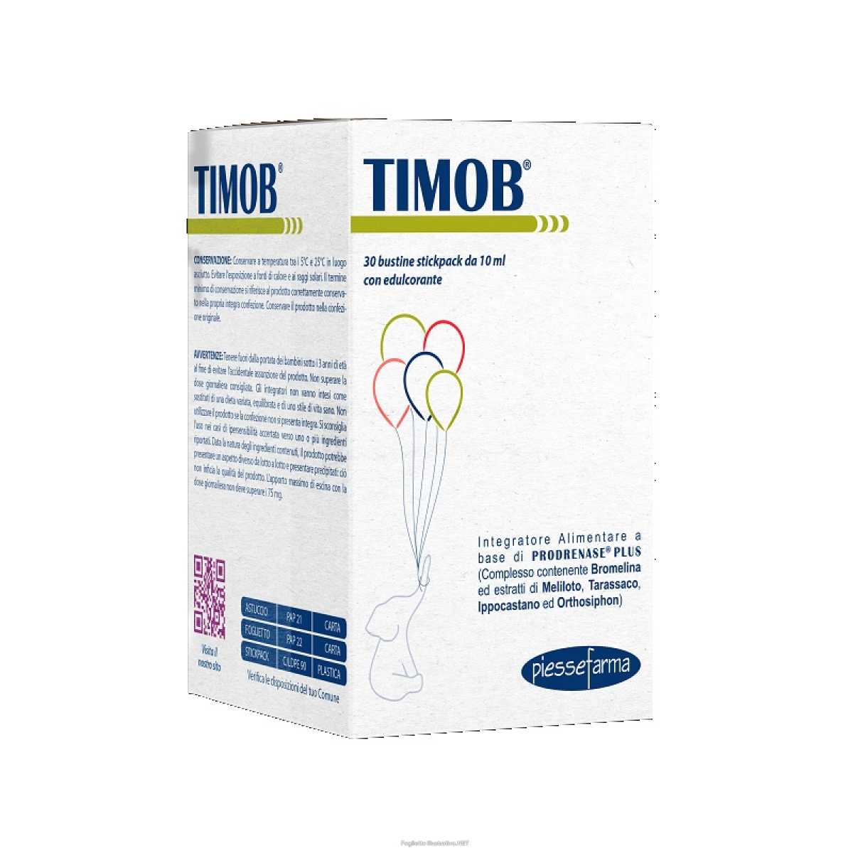 Trova Offerte di timob integratore per il drenaggio dei liquidi e il benessere del microcircolo 30 stickpack da 10ml e compra online