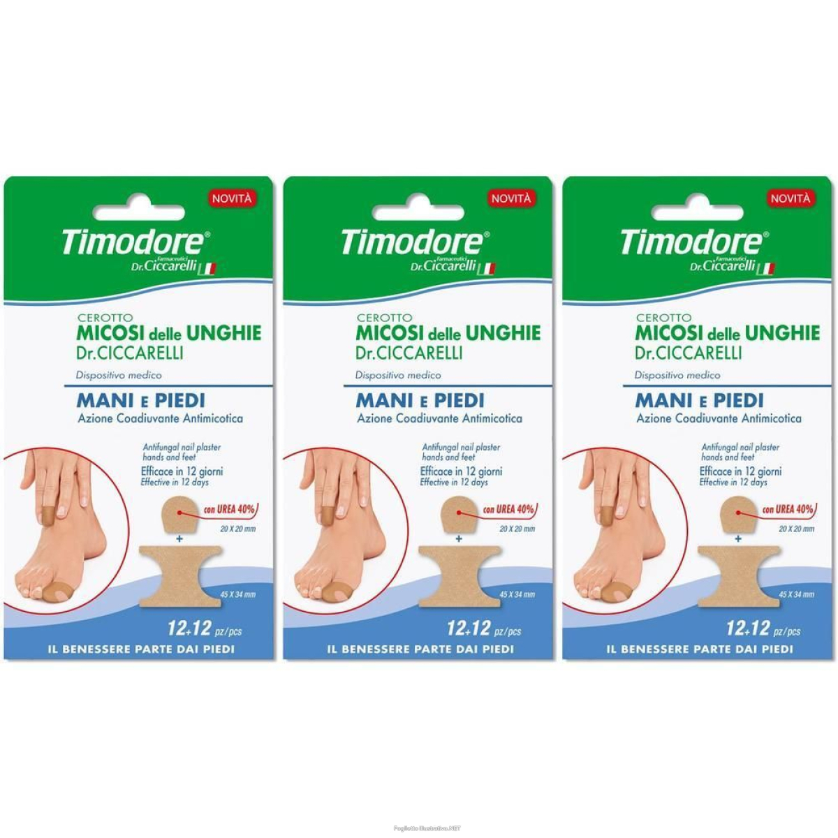 Trova Offerte di timodore cerotto micosi delle unghie mani e piedi 3x24 st e compra online