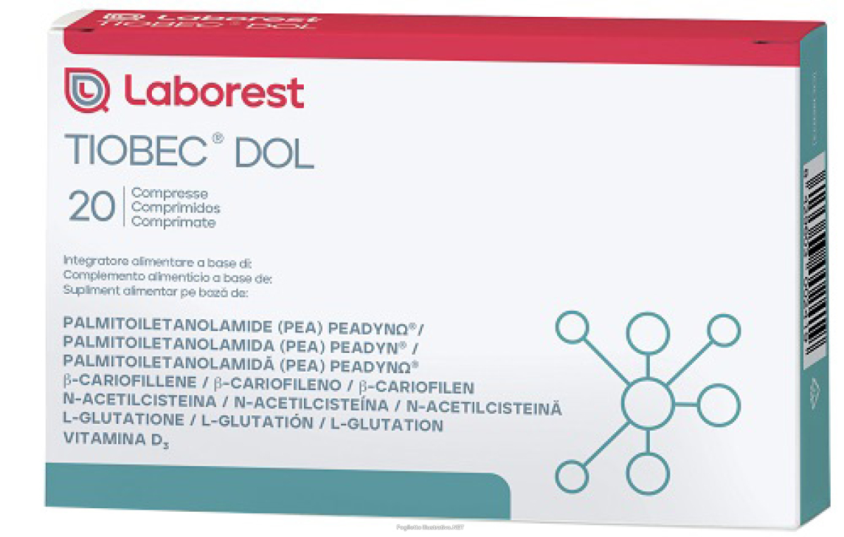 Trova Offerte di tiobec dol integratore per per l'apparato muscolo-scheletrico e per le neuropatie 20 compresse e compra online