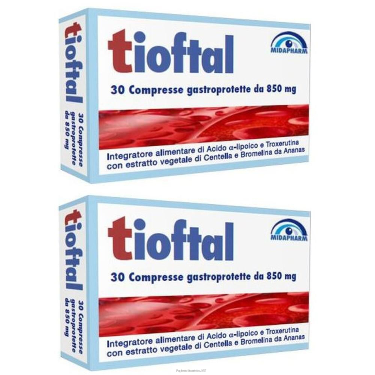 Trova Offerte di tioftal 30 compresse gastroprotette 2x25,5 g e compra online