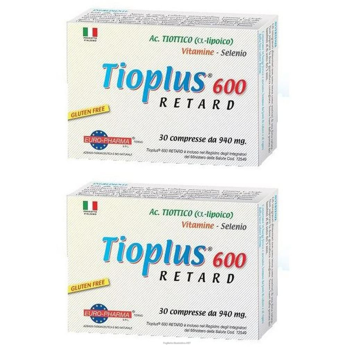 Trova Offerte di tioplus 600 retard 30 compresse 2x28,2 g e compra online