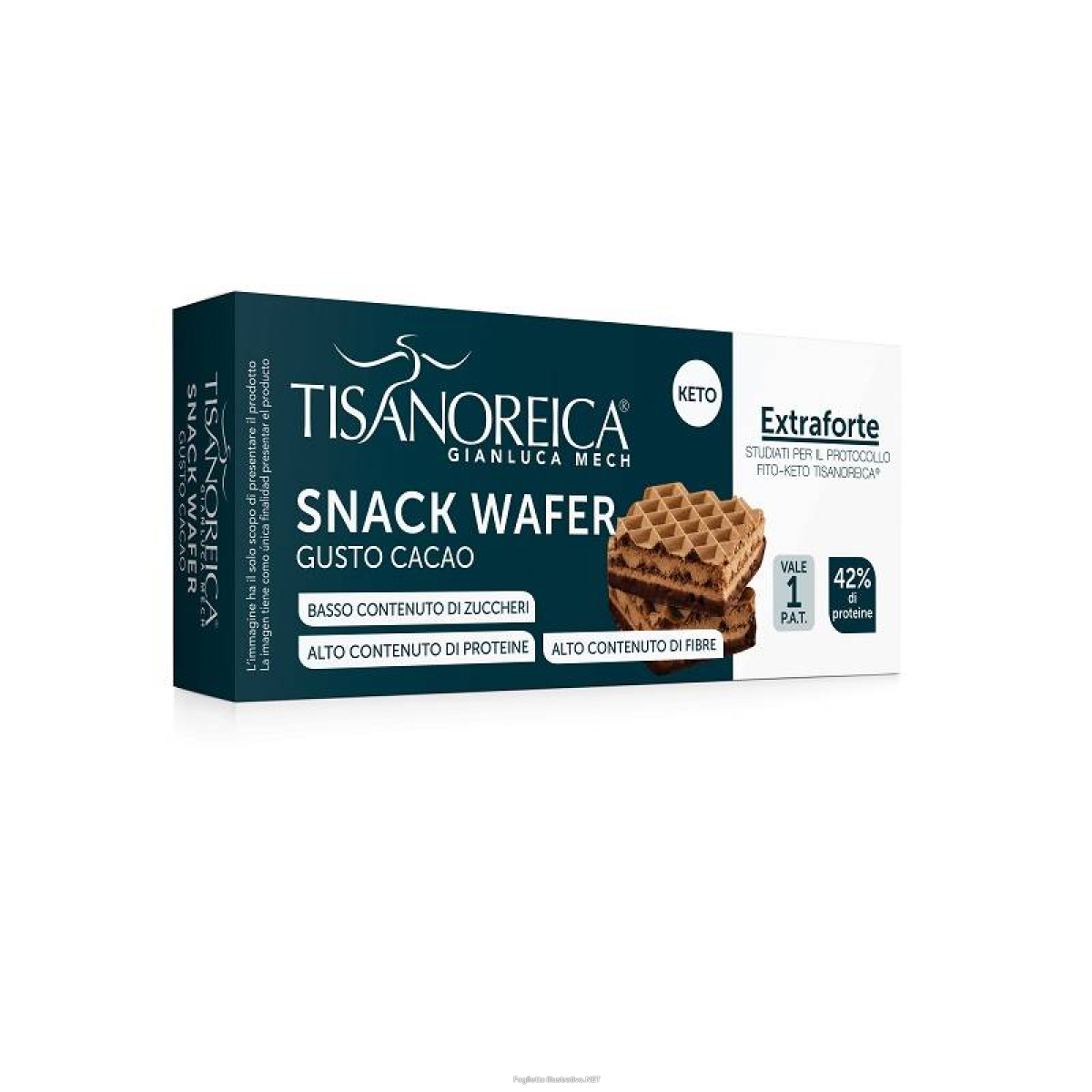 Trova Offerte di tisanoreica snack wafer cacao 2 pezzi da 18 g e compra online