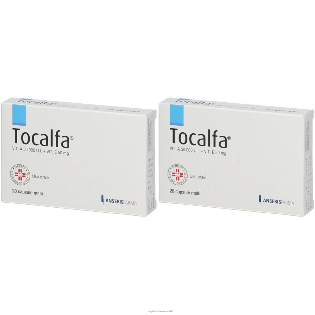Trova Offerte di tocalfa® 20 capsule molli vitamina a 50000 ui + e 50 mg set d e compra online