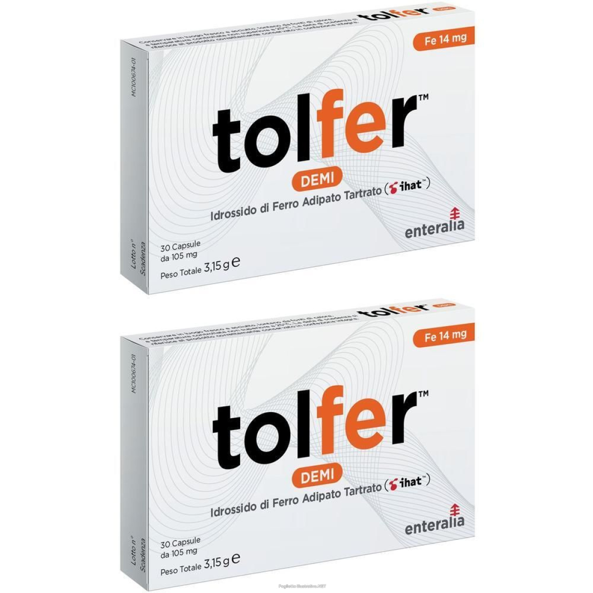 Trova Offerte di tolfer demi 14mg 30 capsule 2x3,15 g e compra online
