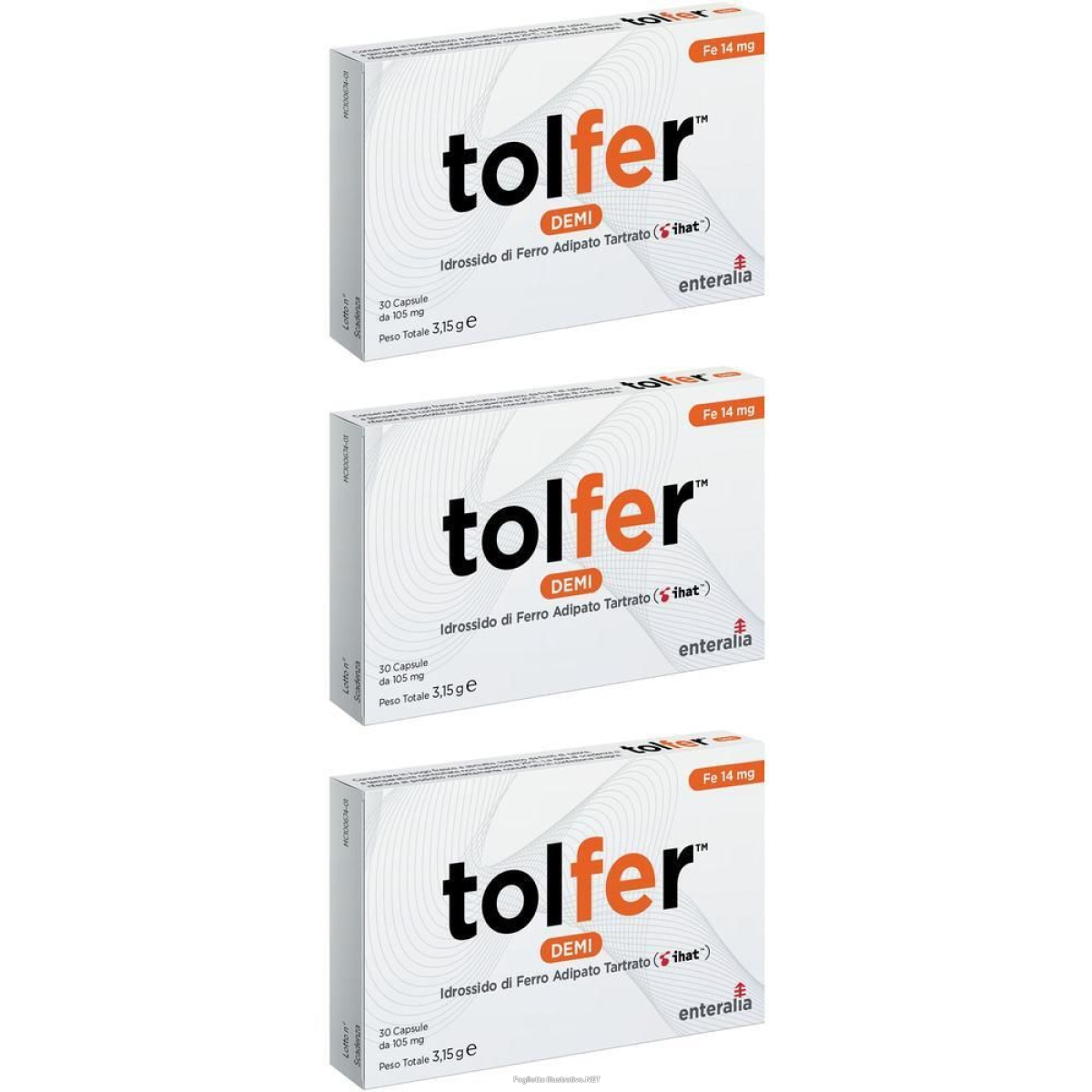 Trova Offerte di tolfer demi 14mg 30 capsule 3x3,15 g e compra online