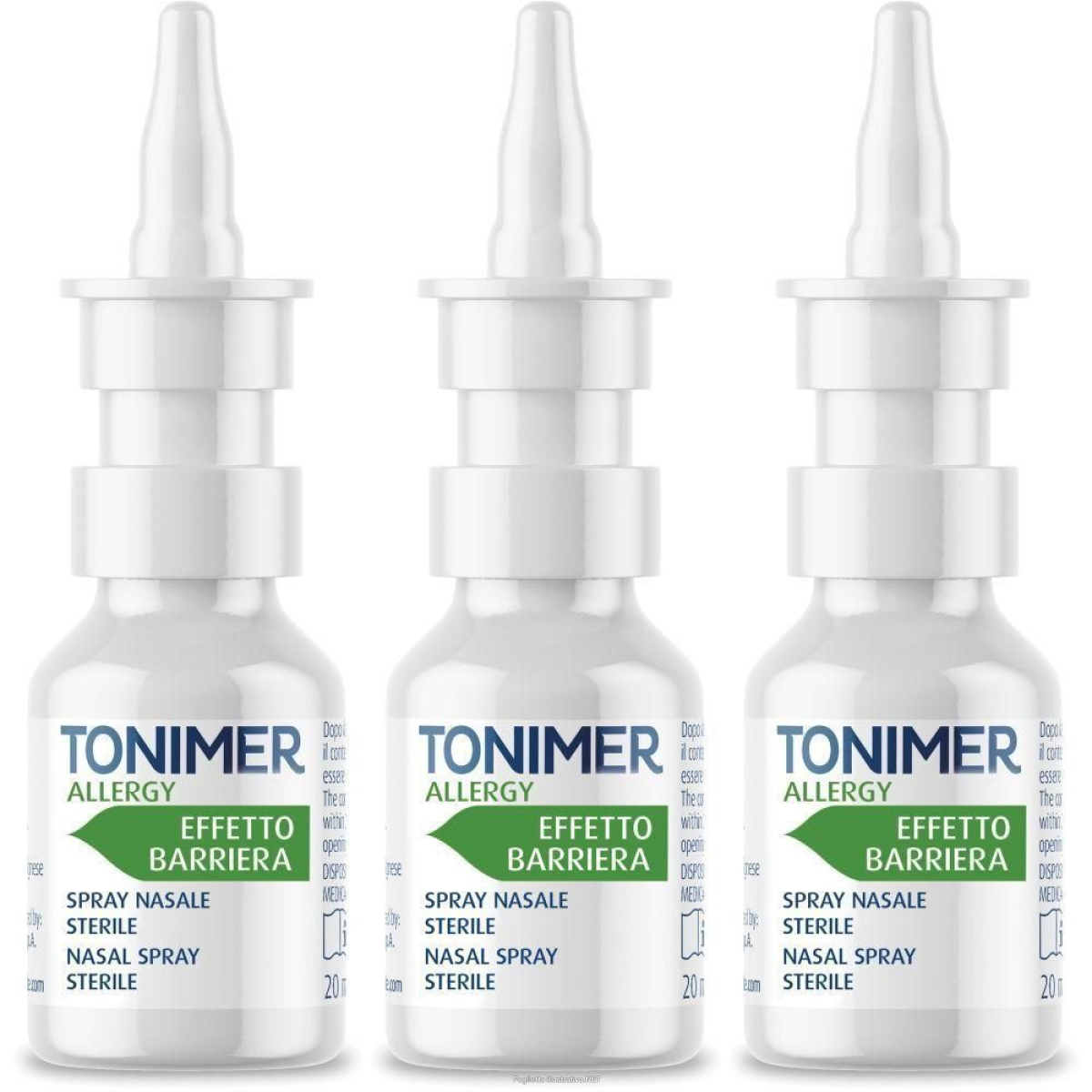 Trova Offerte di tonimer allergy spray nasale effetto barriera 3x20 ml e compra online