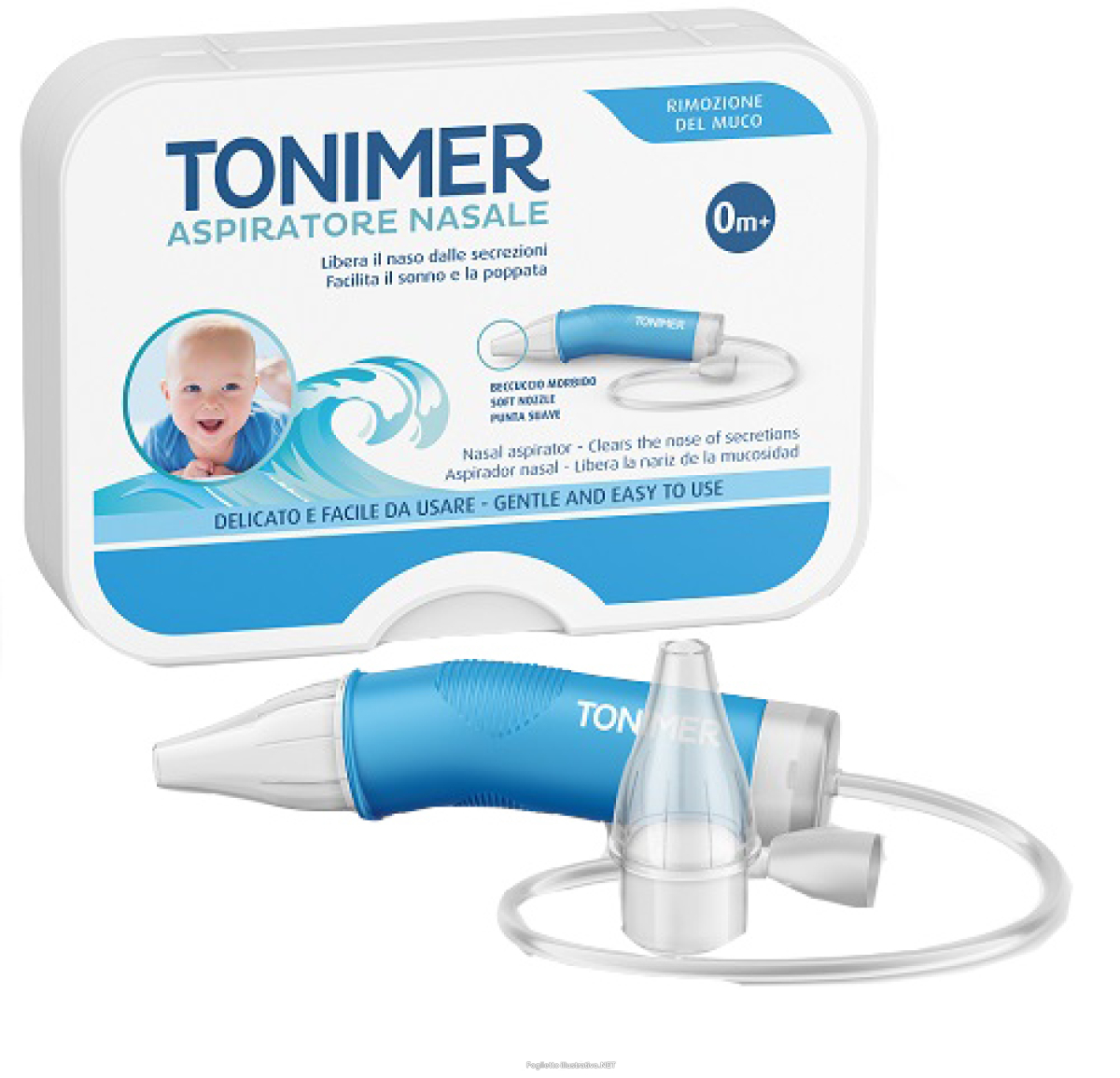 Trova Offerte di tonimer aspiratore nasale per lavaggi nasali 0 mesi 1 aspiratore + 2 beccucci e compra online