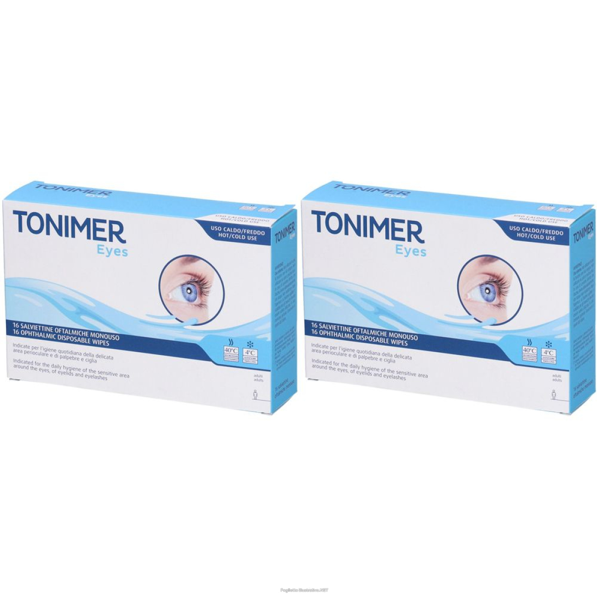 Trova Offerte di tonimer eyes salviettine oftalmiche set da 2 2x16 pz salviette e compra online