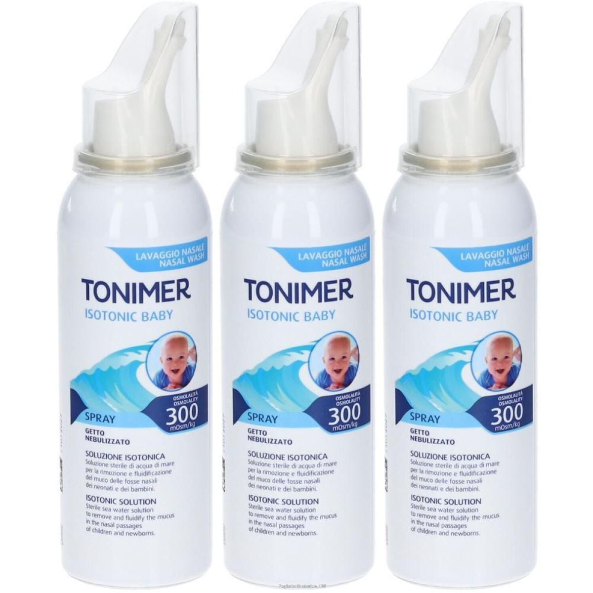 Trova Offerte di tonimer isotonic baby spray nasale 3x100 ml e compra online