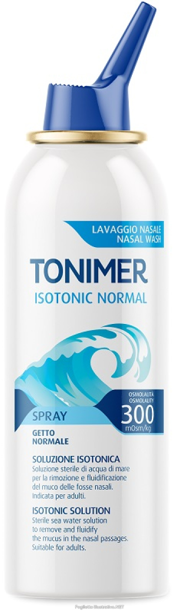 Trova Offerte di tonimer isotonic normal 300mosm soluzione isotonica sterile per il lavaggio nasale spray getto normale 100ml e compra online