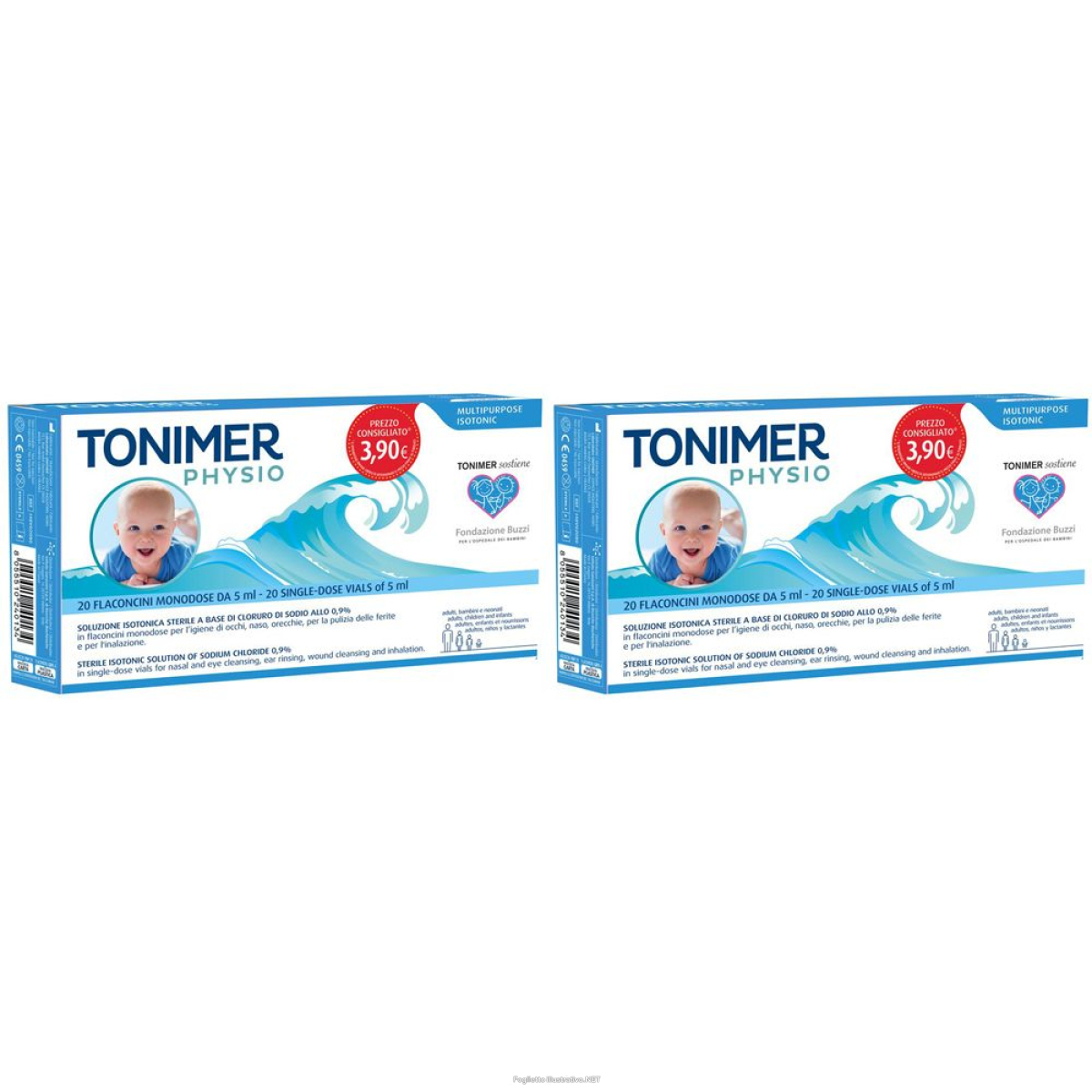 Trova Offerte di tonimer physio flaconcini monodose set da 2 2x20x5 ml fiale e compra online