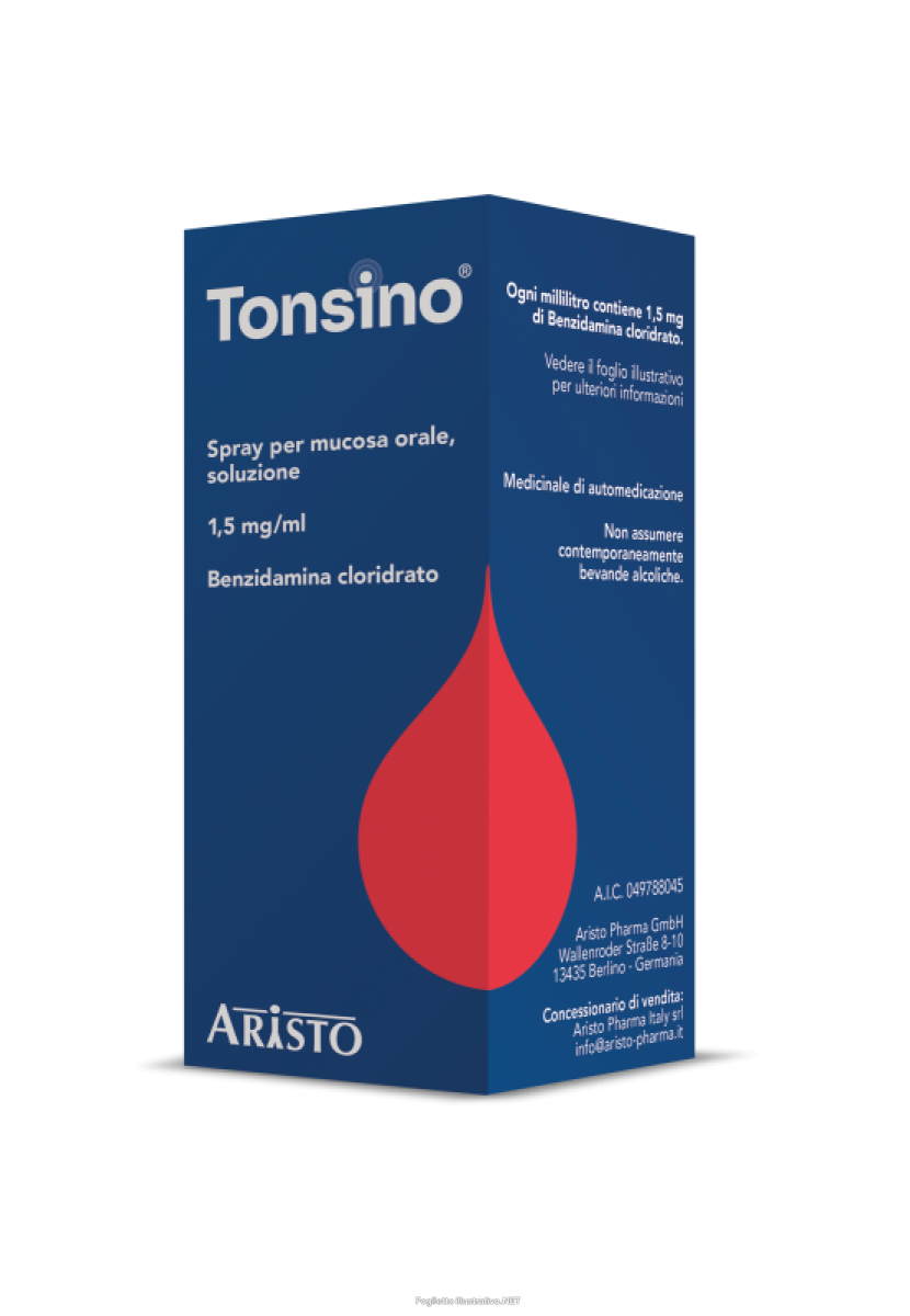 Trova Offerte di tonsino 1,5 mg/ml spray per mucosa orale, soluzione  benzidamina cloridrato e compra online