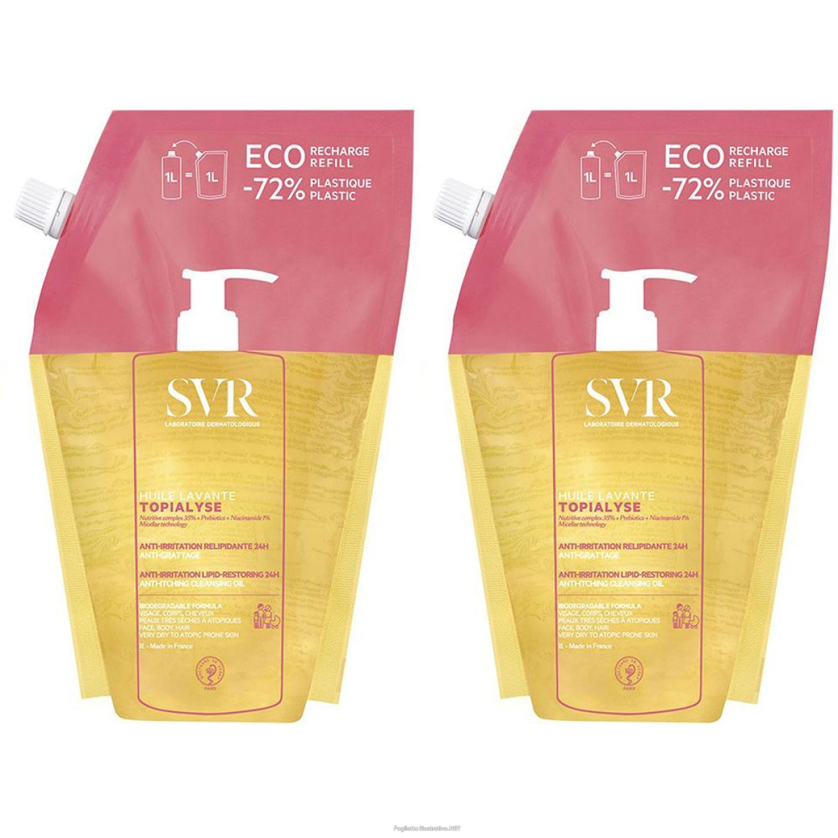 Trova Offerte di topialyse huile micellaire refill set da 2 2x1000 ml olio e compra online