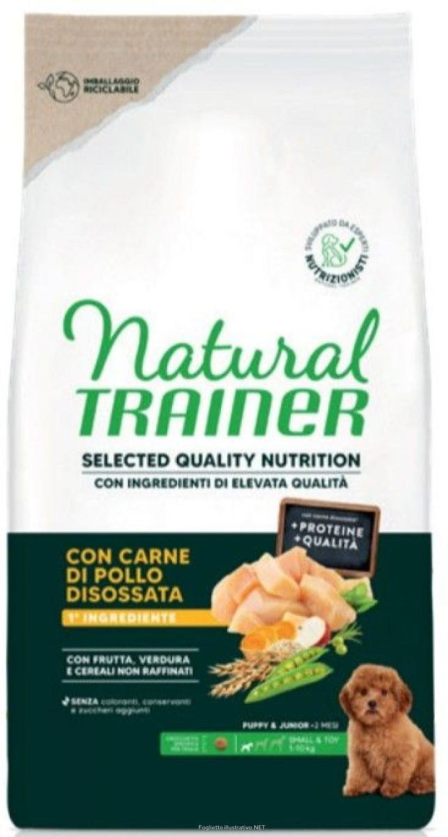 Trova Offerte di trainer natural cane selected quality nutrition mini puppy pollo 1,5kg e compra online