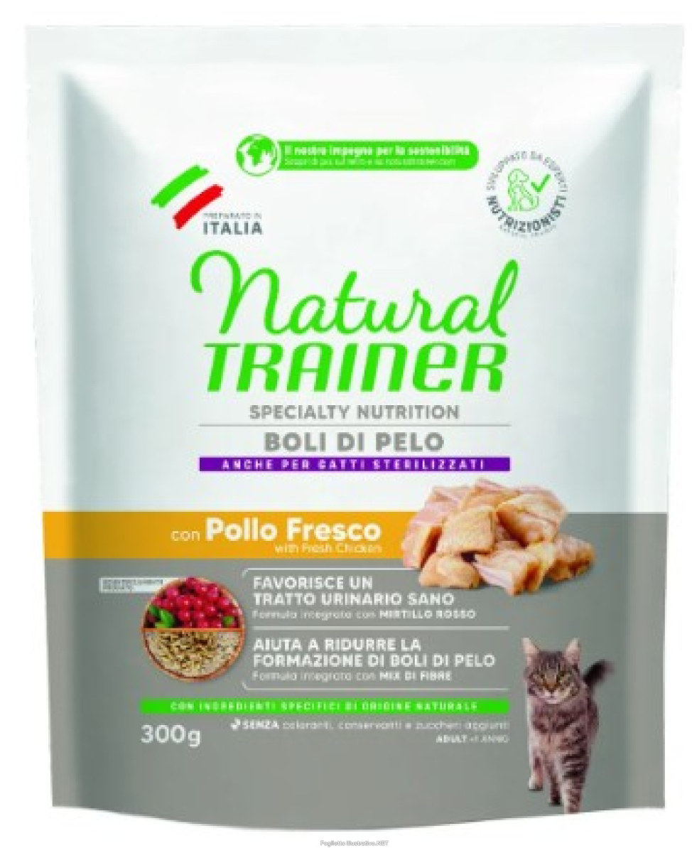 Trova Offerte di trainer natural gatto sterilized adult boli di pelo pollo 300gr e compra online