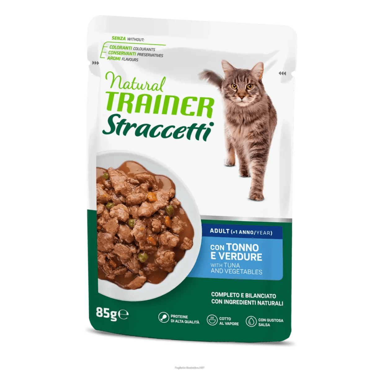 Trova Offerte di trainer natural gatto straccetti tonno e verdure 85gr (bustina) e compra online