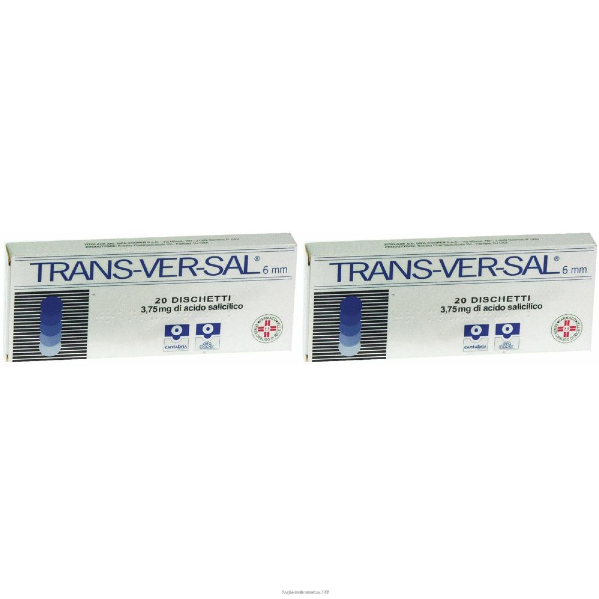 Trova Offerte di Trans-Ver-Sal 20 Cerotti Transdermici 3,75 mg 6 mm Set da 2 2x20 Pezzi C e compra online