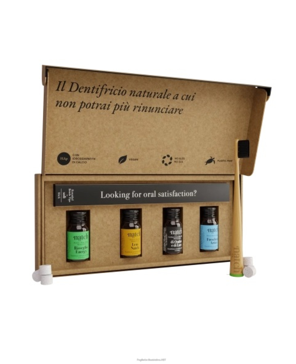 Trova Offerte di travel kit viaggio 4 mini dentifrici in tavolette + 1 spazzolino igiene orale naturale vegano e compra online