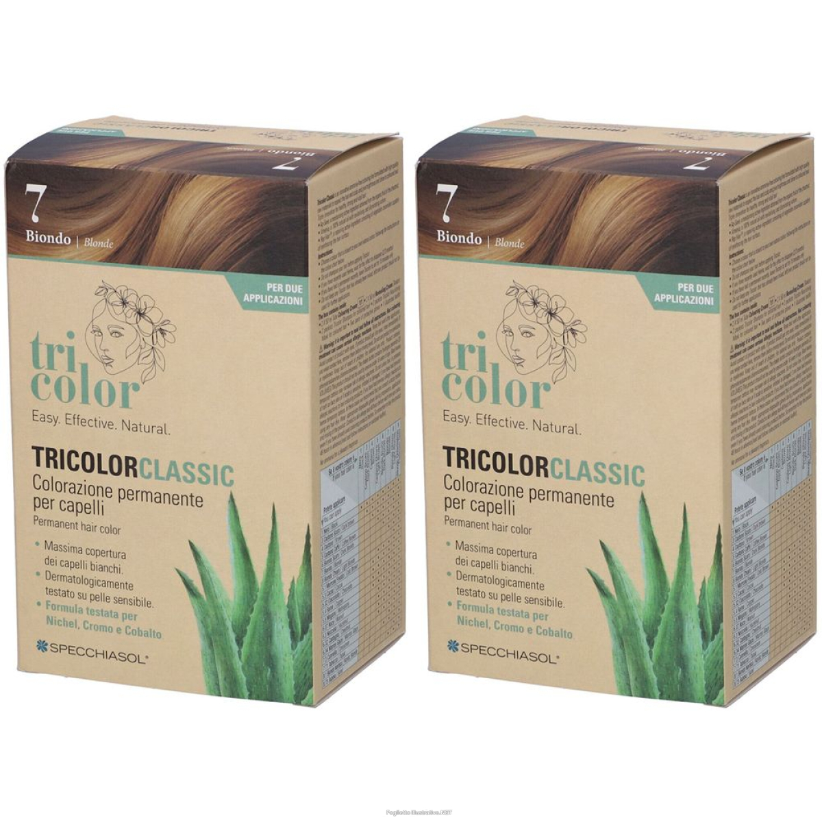 Trova Offerte di tricolor classic colore 7 biondo set da 2 2x1 pz tintura e compra online