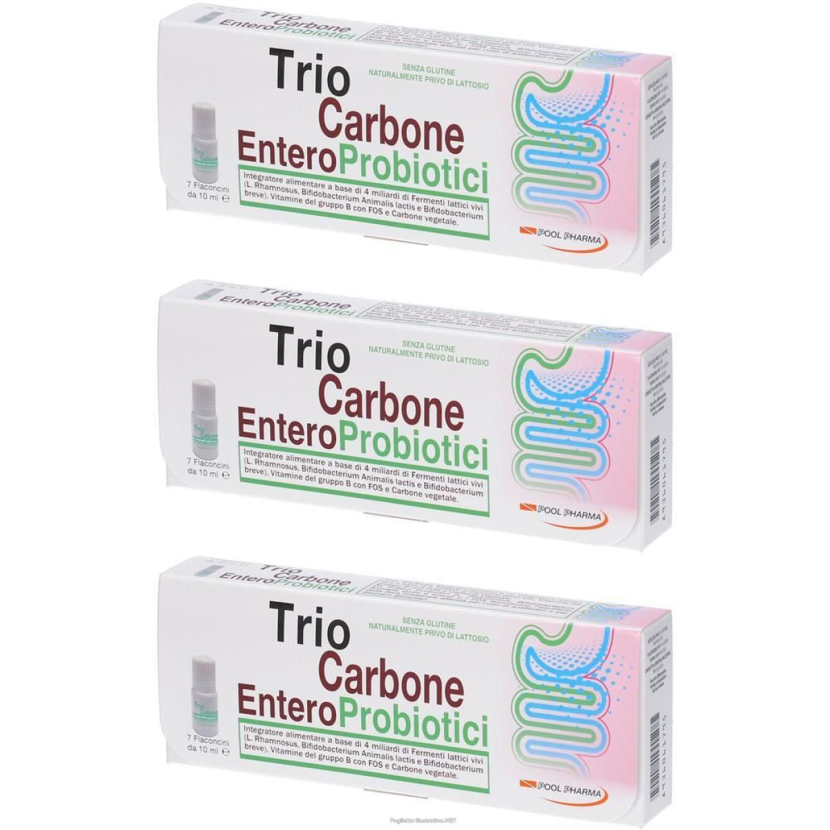 Trova Offerte di trio carbone entero probiotici 3x7 pz flaconcini bevibili e compra online