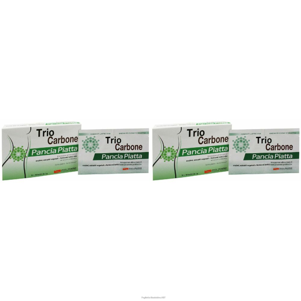 Trova Offerte di trio carbone pancia piatta set da 2 2x1 pz polvere per soluzione orale e compra online