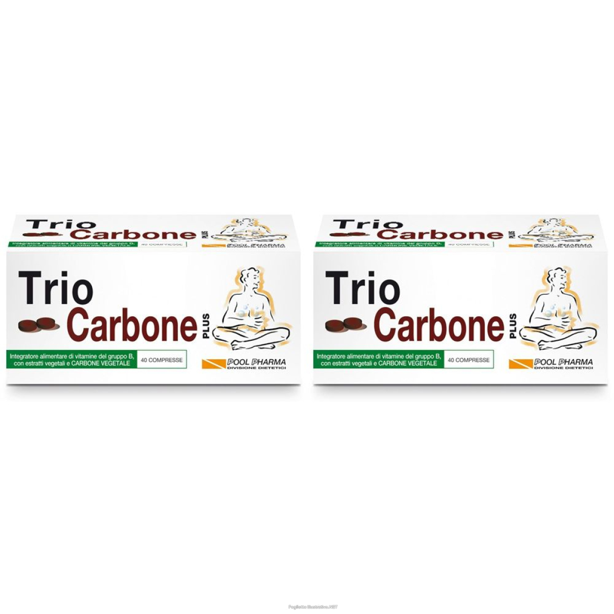 Trova Offerte di trio carbone plus set da 2 2x40 pz compresse e compra online