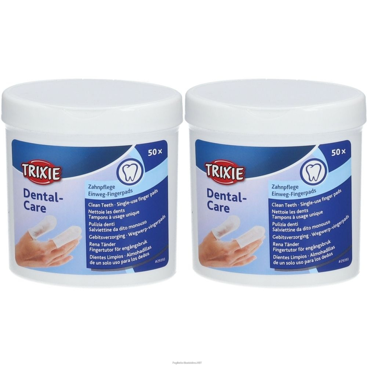 Trova Offerte di trixie pulizia denti, salviettine da dito monouso 2x50 pz salviette e compra online