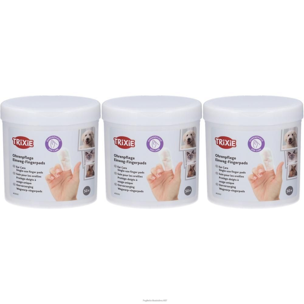 Trova Offerte di trixie pulizia orecchie, salviettine da dito monouso 3x50 pc salviette e compra online