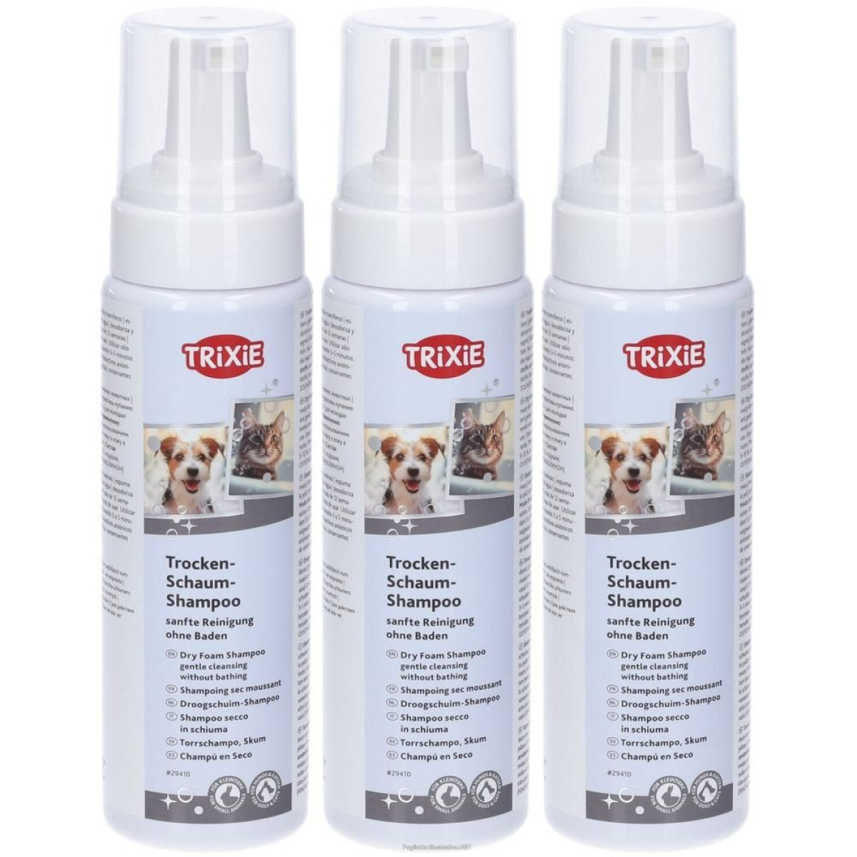 Trova Offerte di trixie shampoo secco a schiuma 3x230 ml e compra online