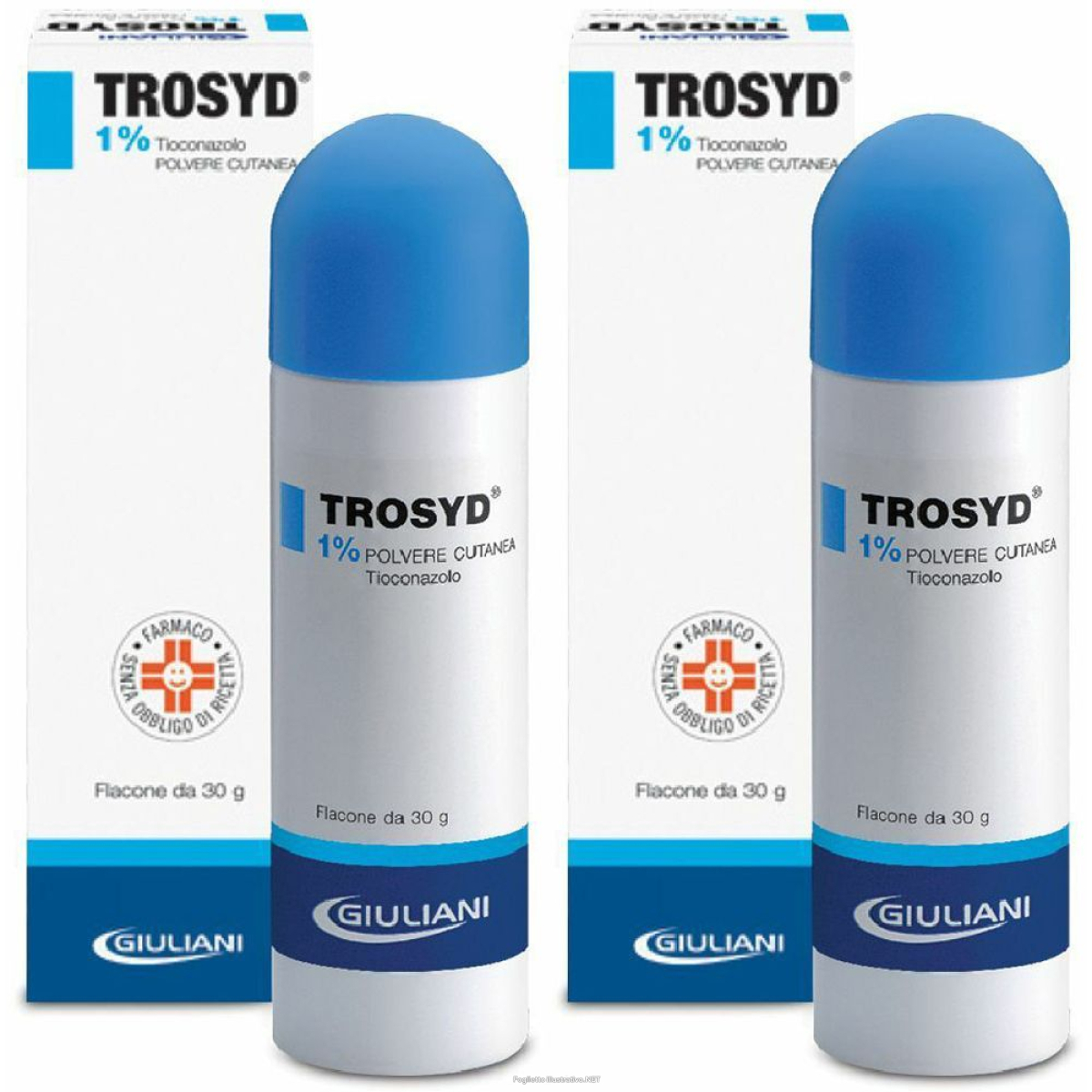 Trova Offerte di trosyd® 1% polvere cutanea set da 2 2x30 g e compra online