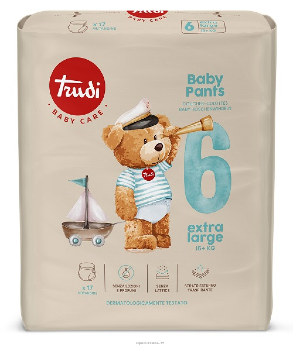 Trova Offerte di trudi baby care pants extra large 15+ kg 17 pezzi e compra online