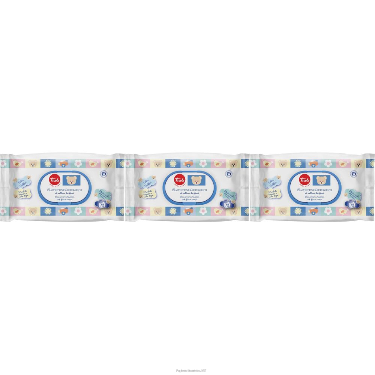 Trova Offerte di trudi baby care salviettine detergenti set da 3 3x72 pz salviette e compra online