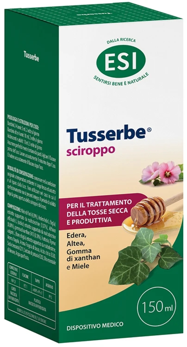 Trova Offerte di Tusserbe sciroppo per la tosse calmante e protettivo flacone da 150 ml e compra online