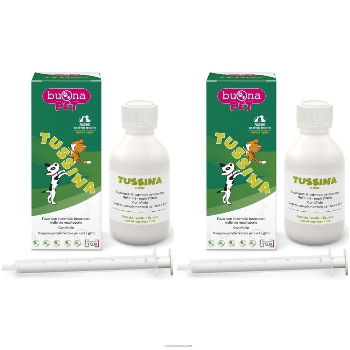 Trova Offerte di tussina flacone cani e gatti con siringa dosatrice 100 g buonapet set e compra online