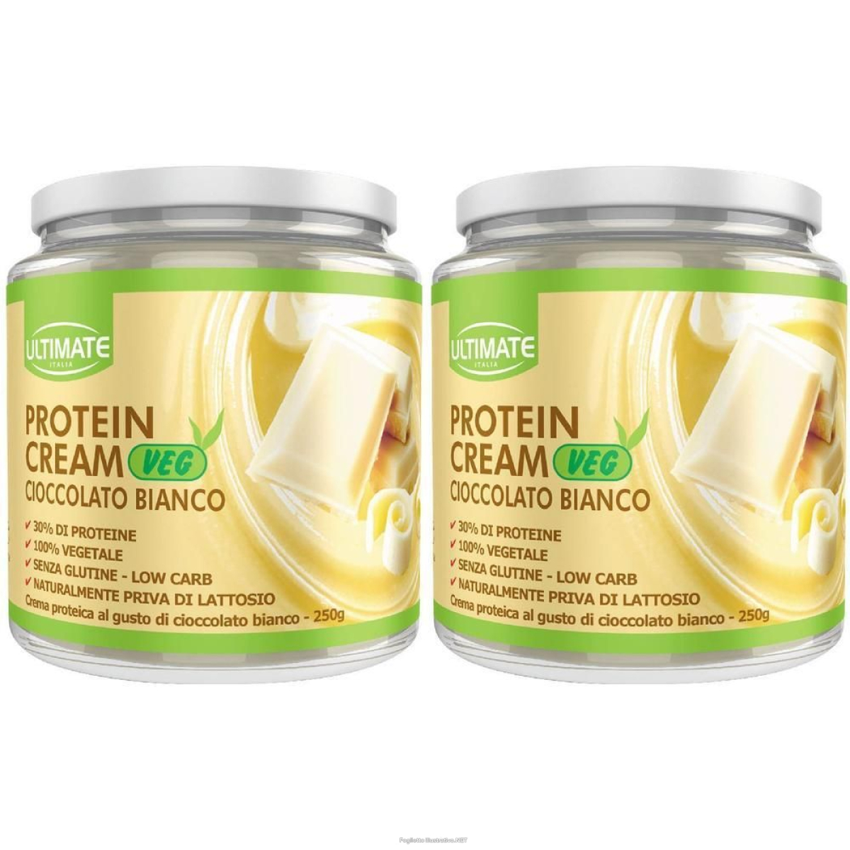 Trova Offerte di ultimate crema proteica veg cioccolato bianco 2x250 g e compra online
