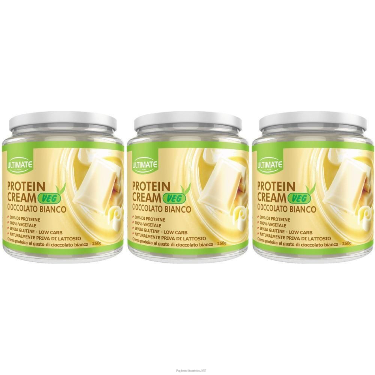 Trova Offerte di ultimate crema proteica veg cioccolato bianco 3x250 g e compra online