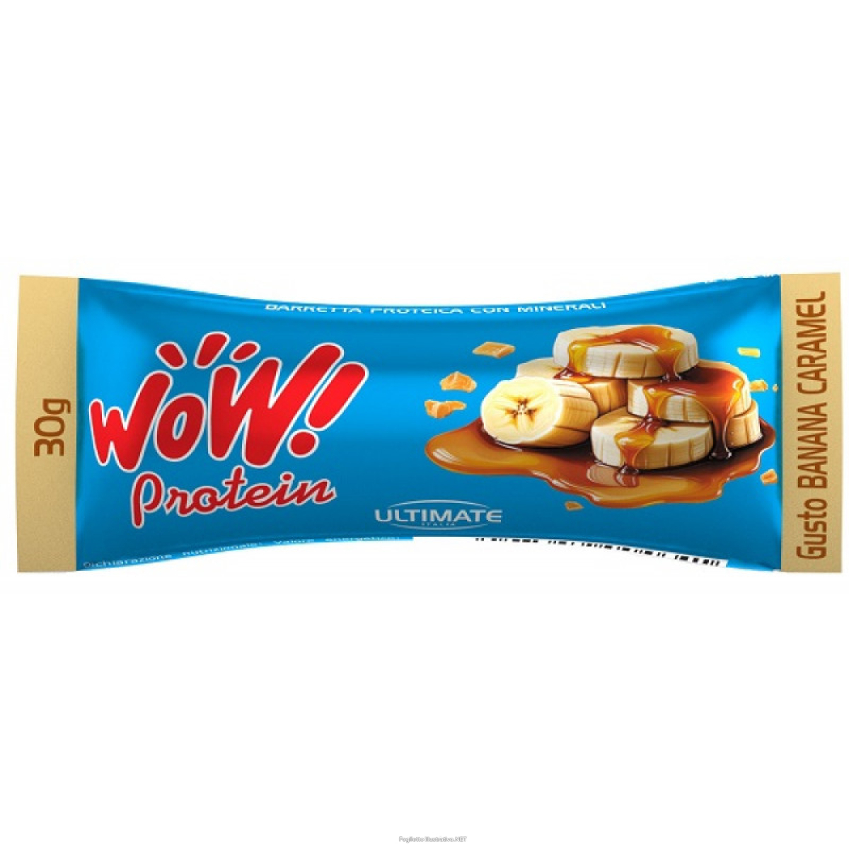 Trova Offerte di ultimate - wow protein barretta proteica gusto banana e caramello confezione 1 pezzo (scadenza prodotto 10/2025) e compra online