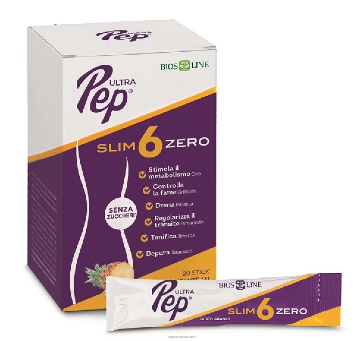 Trova Offerte di ultra pep slim 6 zero ananas bios line 20 stick e compra online