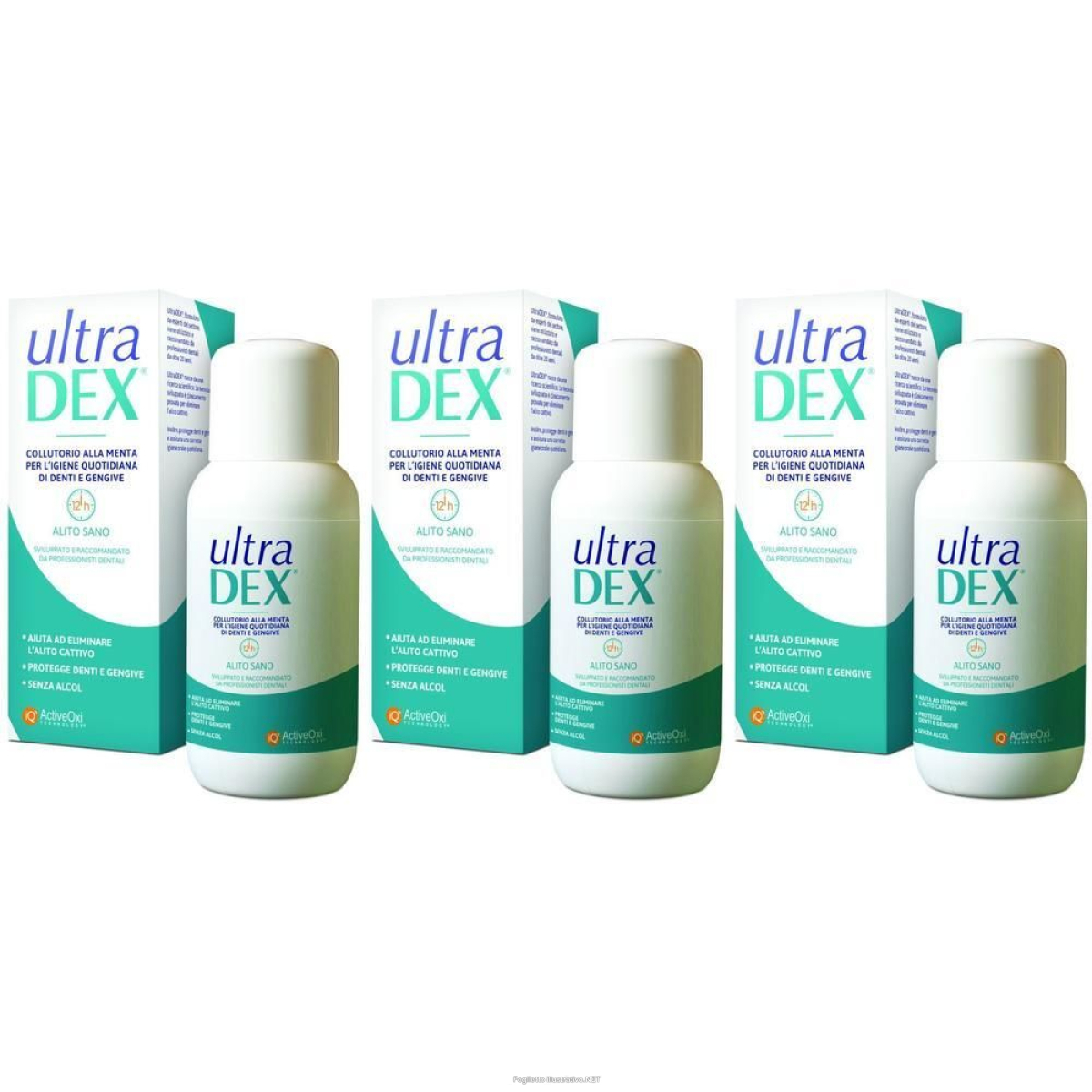 Trova Offerte di ultradex collutorio alito sano 250 ml senza alcool 3x250 ml e compra online