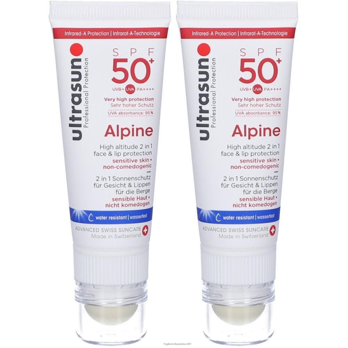 Trova Offerte di ultrasun alpine spf 50+ high altitude 2 in 1 face & lip protection 2x2 e compra online