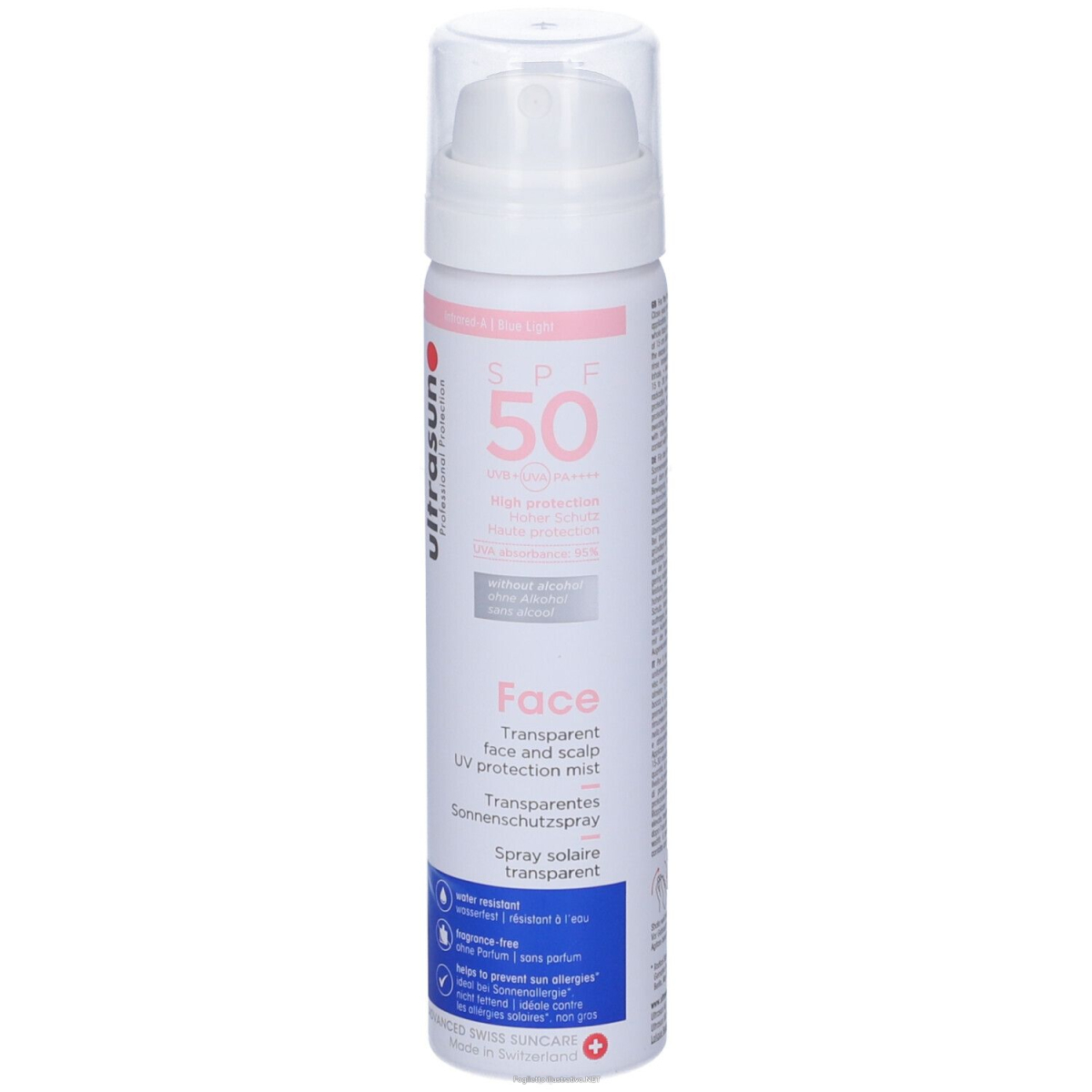 Trova Offerte di ultrasun protezione solare per viso e cuoio capelluto spray spf50 75 m e compra online